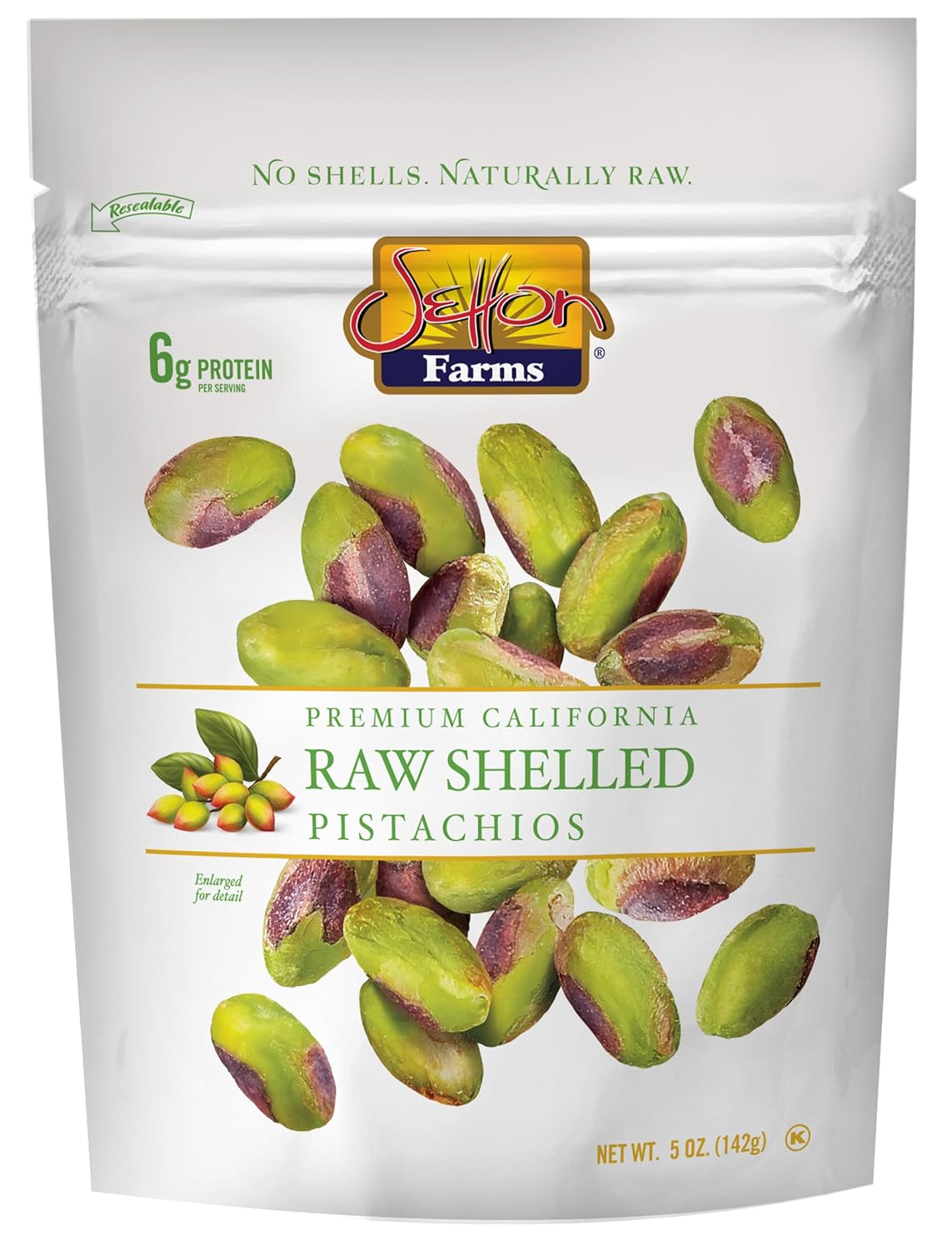 naturally raw, no-shell pistachio kernels