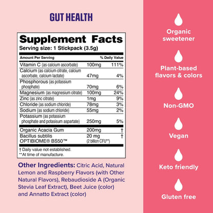 naturally sweetened raspberry lemonade flavor with no artificial sweeteners