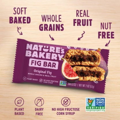 Nature's Bakery Fig Bars Variety Pack – Healthy School Lunch Snack for Kids, 28 Count Whole Grain Lunchbox Treats