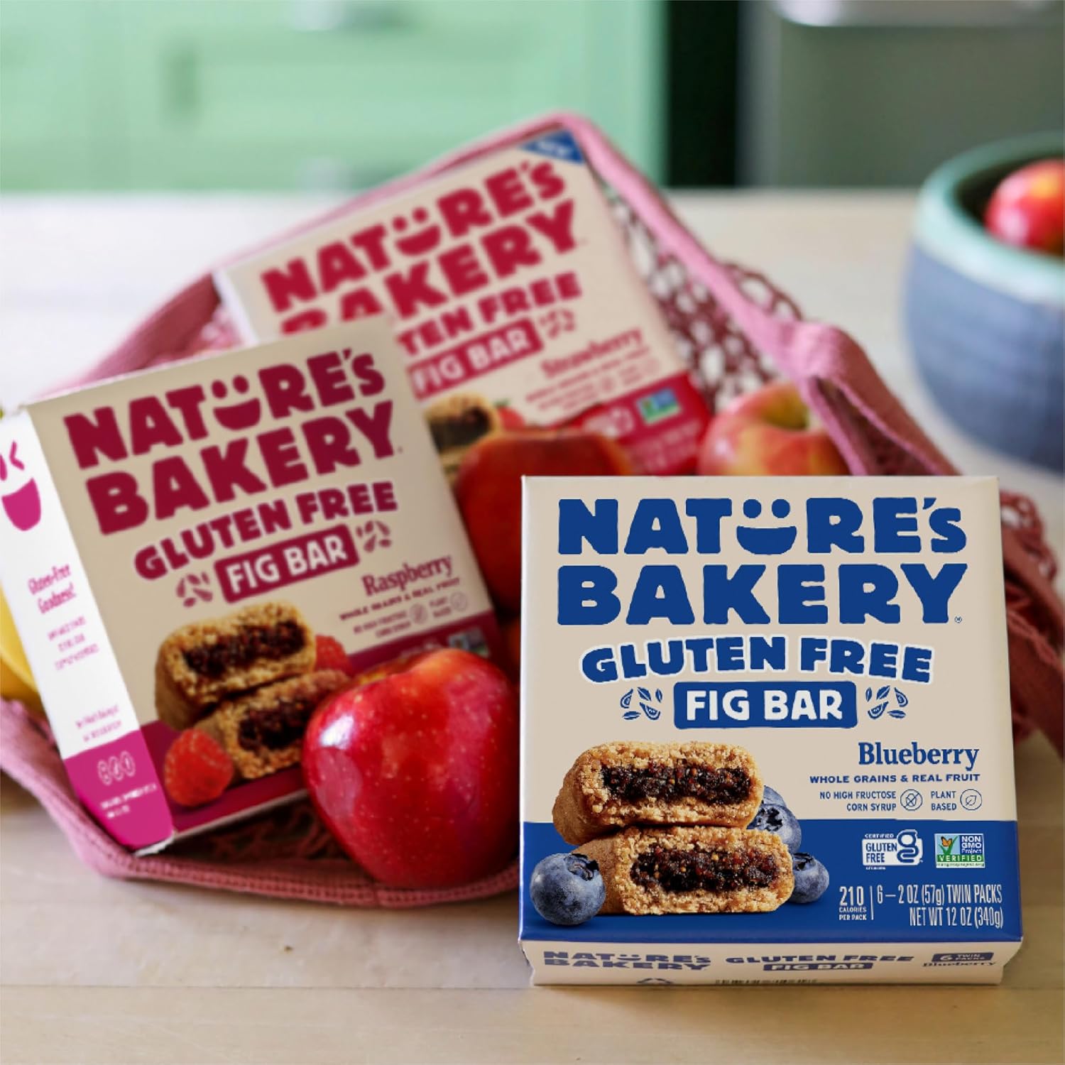 Nature's Bakery Gluten Free Fig Bars – School Lunchbox Snack for Kids with Allergies