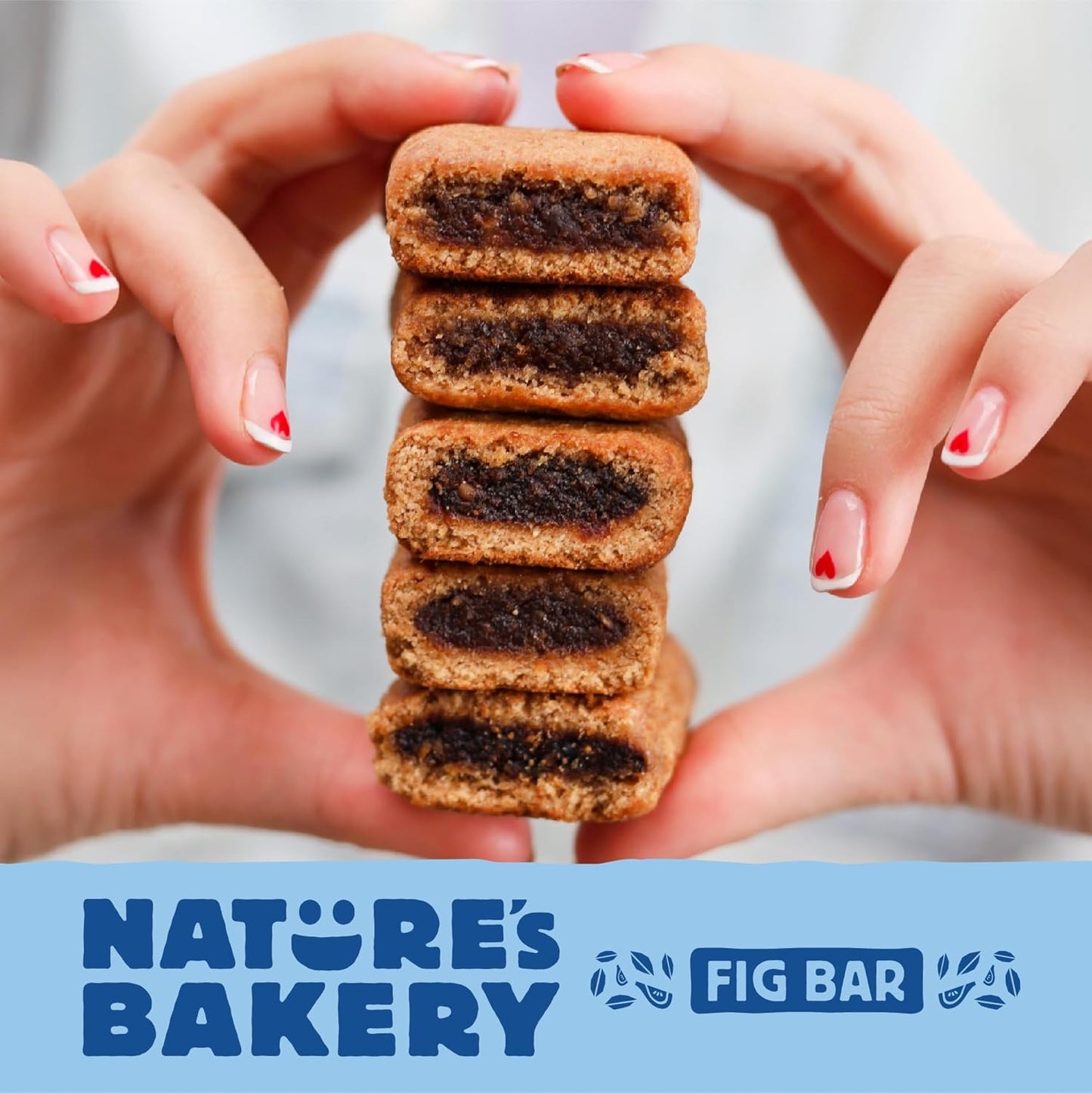 Nature's Bakery Whole Wheat Fig Bars – Nut-Free Lunchbox Snack for Kids, Twin-Pack School Safe Bars