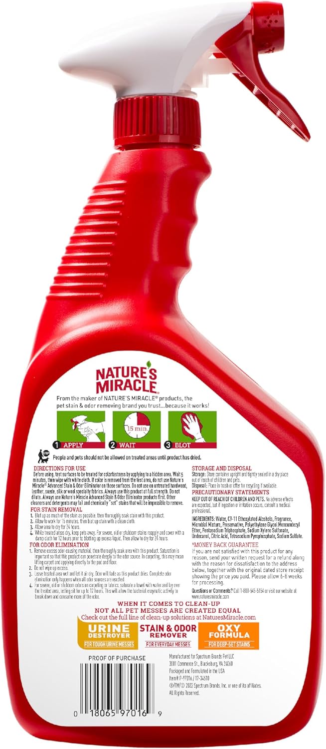 Nature's Miracle Severe Mess Dog Cleaner – Peace-of-Mind Formula for a Serene, Fresh-Smelling Home