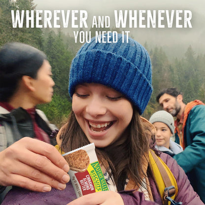Nature Valley Biscuit Sandwiches Cinnamon Almond Butter – Lunch Box Snack for School Kids, Individually Wrapped Whole Grain Treat