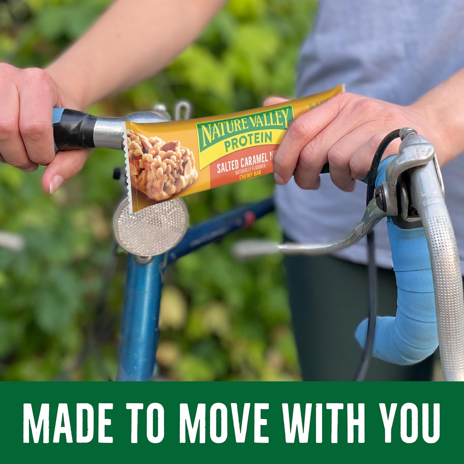 Nature Valley Protein Chewy Bars – Hiking and Backpacking Trail Snack with 10g Protein, 15 Count Salted Caramel Nut