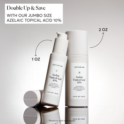 Naturium Azelaic Acid 10% Serum for Teens & Young Adults, Gentle Daily Redness Treatment for Shared Family Bathroom