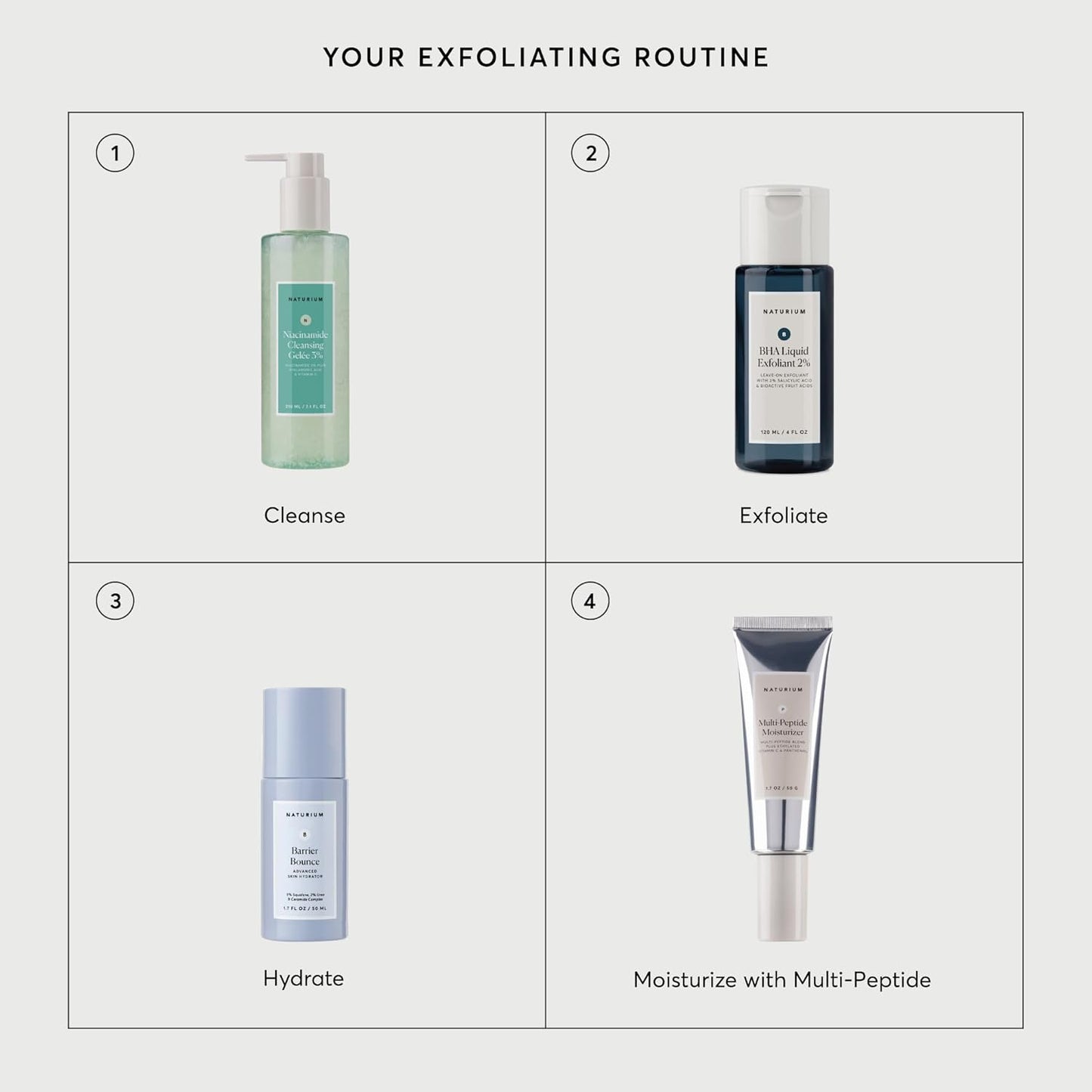 Naturium BHA Liquid Exfoliant 2% – Clean Vanity Essential, Simple Leave-On Exfoliant for Streamlined Skincare