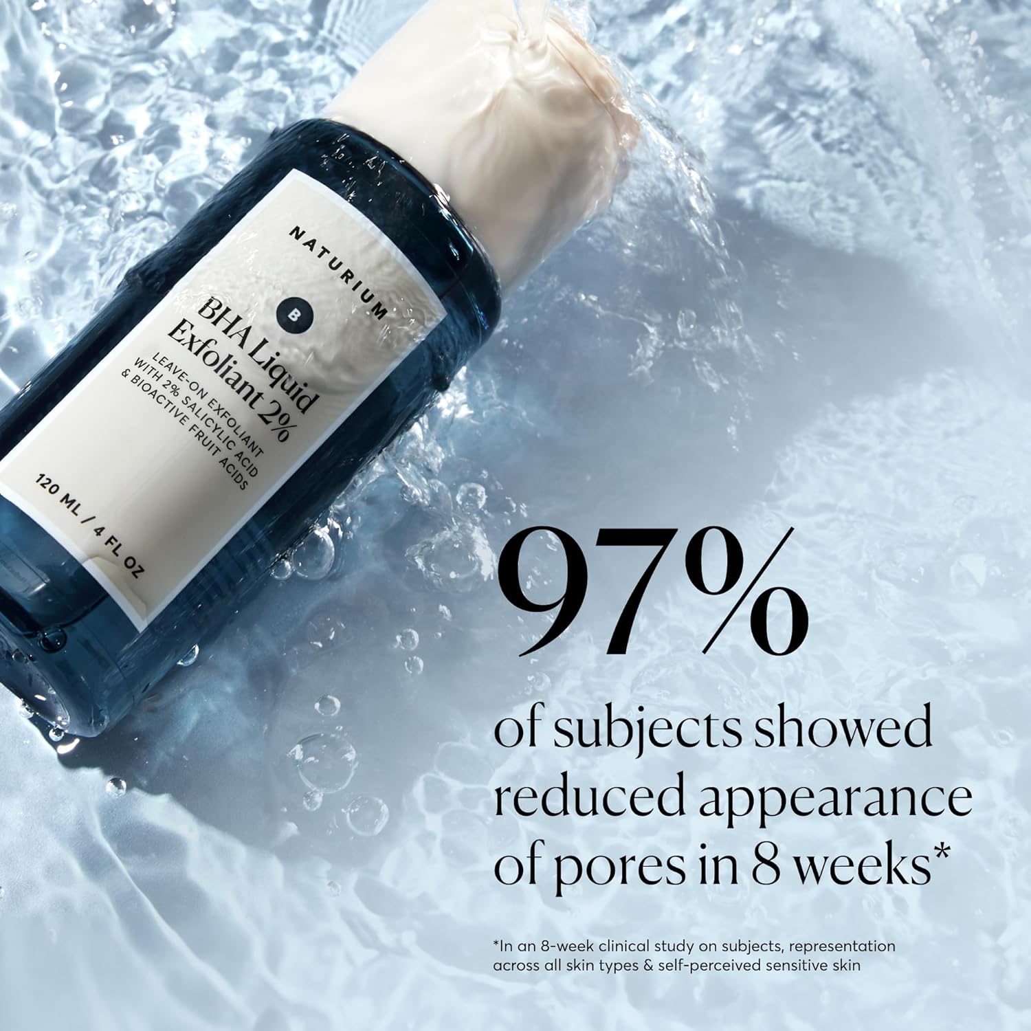 Naturium BHA Liquid Exfoliant 2% – Clean Vanity Essential, Simple Leave-On Exfoliant for Streamlined Skincare