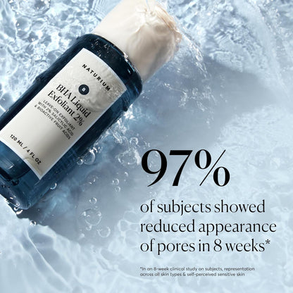 Naturium BHA Liquid Exfoliant 2% – Clean Vanity Essential, Simple Leave-On Exfoliant for Streamlined Skincare