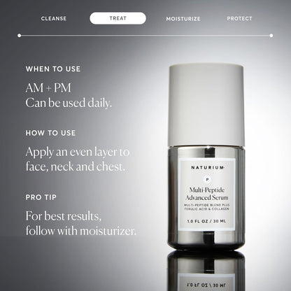 Naturium Multi-Peptide Advanced Serum – Premium Peptide Elixir for an Elevated Vanity Counter Display