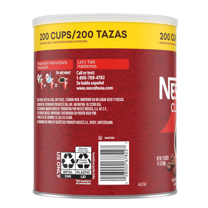 NESCAFÉ CLÁSICO Instant Coffee – Clutter-Free Pantry Brew, One Canister for Uncluttered Kitchens