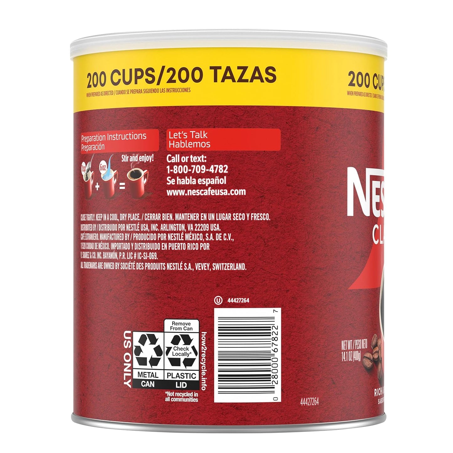 NESCAFÉ CLÁSICO Instant Coffee – Home Office Focus Drink, No-Brew Dark Roast for Desk Routines