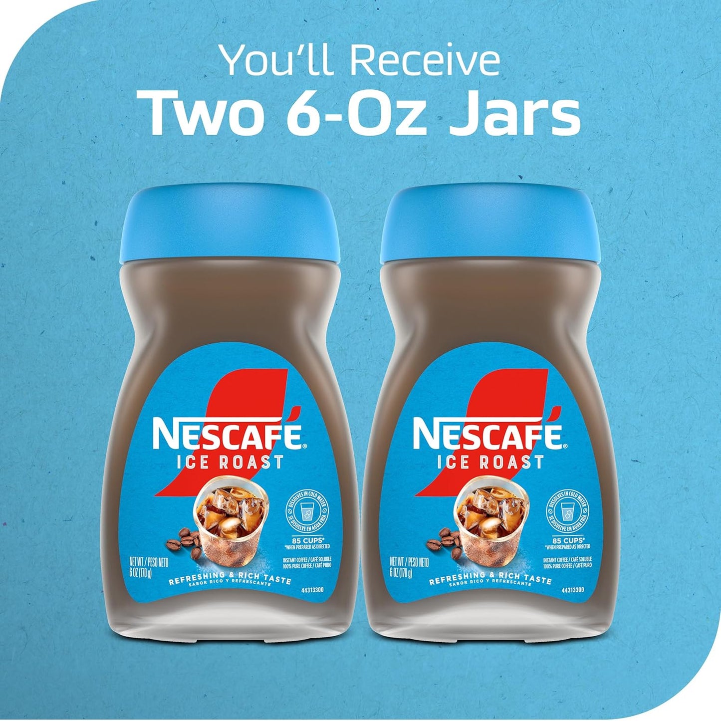 NESCAFÉ Ice Roast Instant Iced Coffee – Smooth Unsweetened Cold Brew for Morning Mindfulness Routines