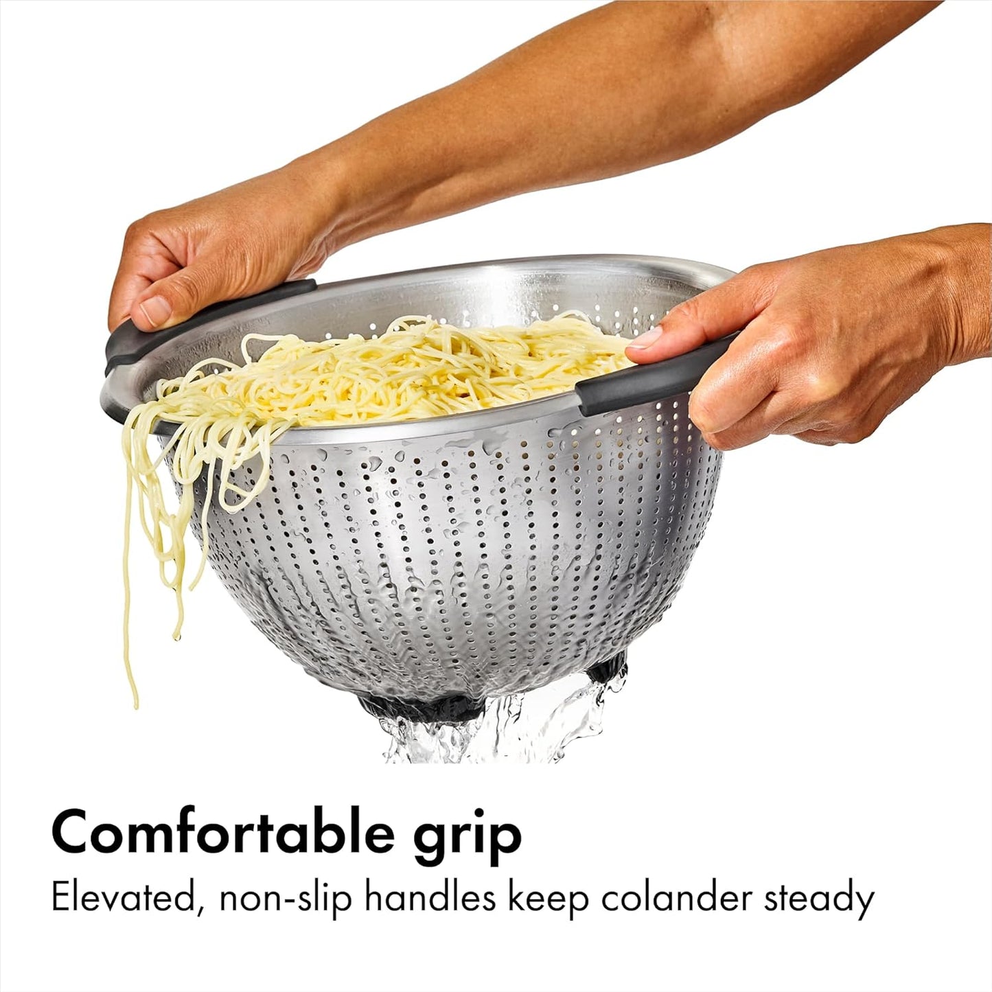 nesting-compatible base that fits inside oxo stainless steel mixing bowls