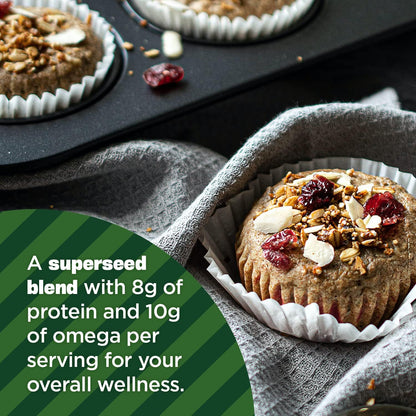 neutral nutty flavor profile compatible with smoothies, baking, and toppings