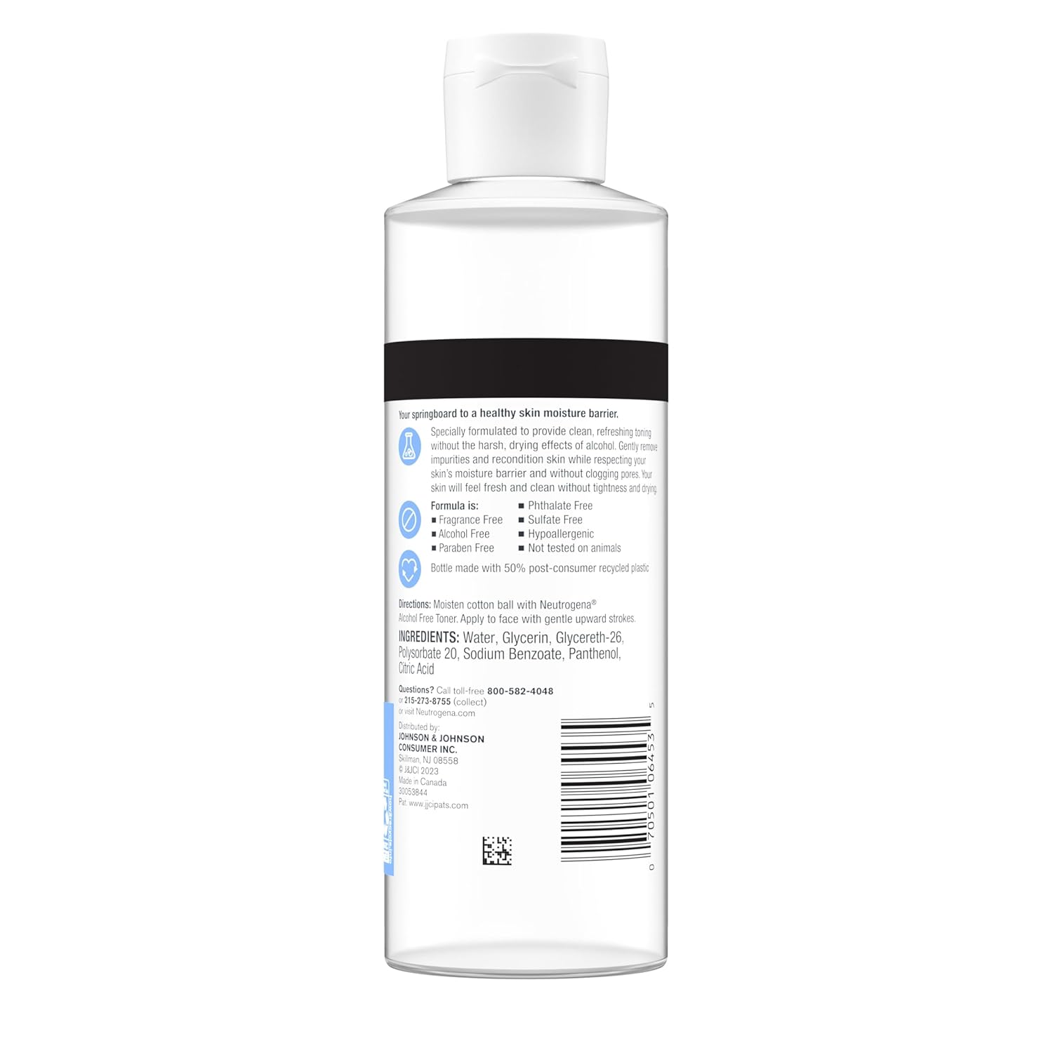 Neutrogena Alcohol-Free Gentle Daily Facial Toner for Clean Vanity Setup, Fragrance-Free Daily Toner for an Intentional Skincare Routine