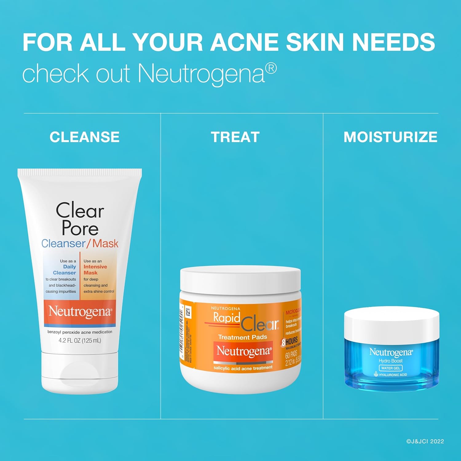 Neutrogena Clear Pore Dual Cleanser & Mask – Spa-Inspired Acne Treatment for Your Nightly Skincare Ritual