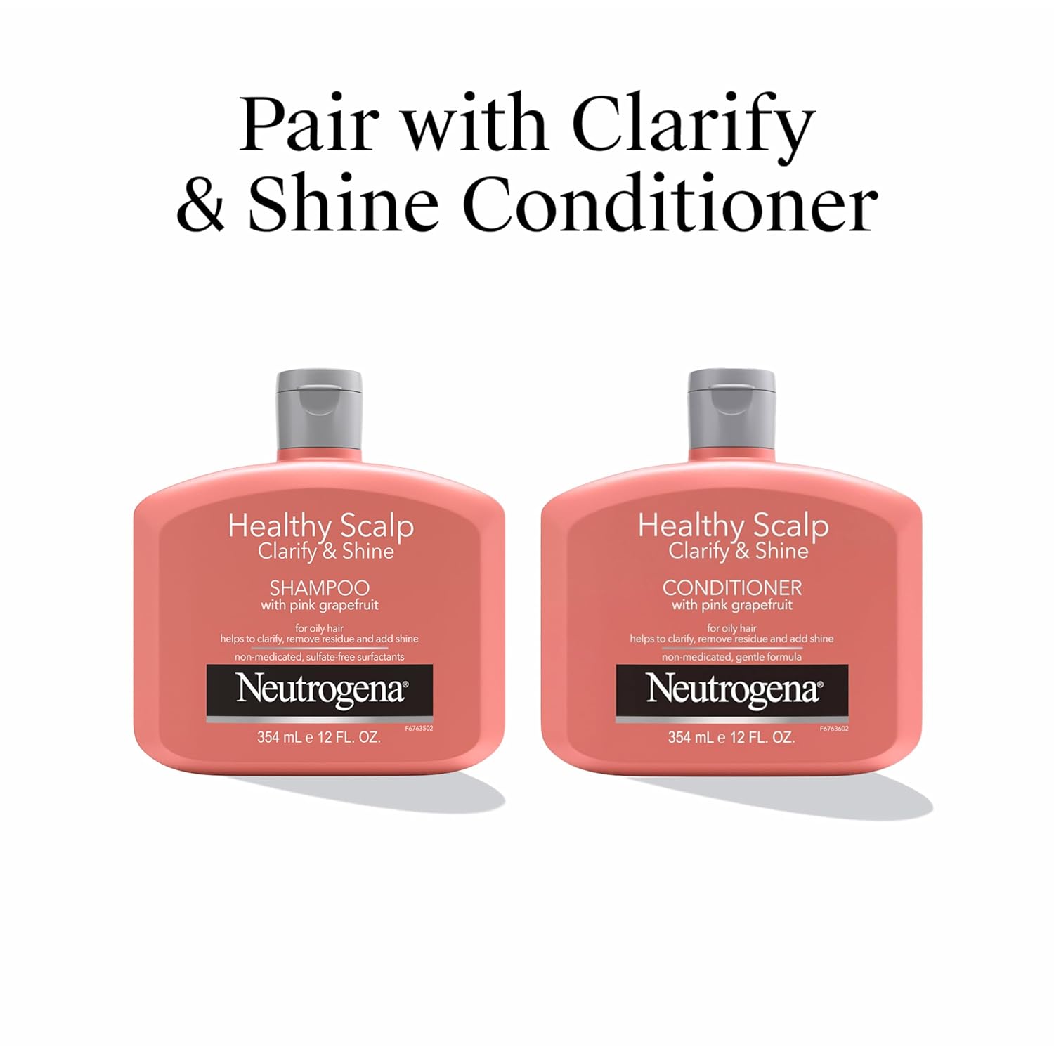 Neutrogena Healthy Scalp Clarifying Shampoo – Safer Color-Safe Wash for Color-Treated Hair, Free From Harsh Chemicals 12 fl oz