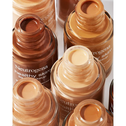 Neutrogena Healthy Skin Liquid Foundation – Daily Skincare Ritual for Women, SPF 20 with Pro-Vitamin B5