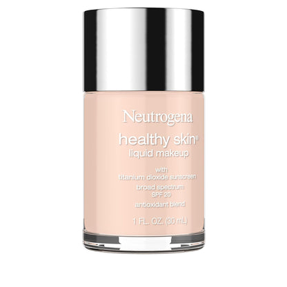 Neutrogena Healthy Skin Liquid Foundation – One-Step Makeup and Skincare, Clean Beauty Counter Staple with SPF 20