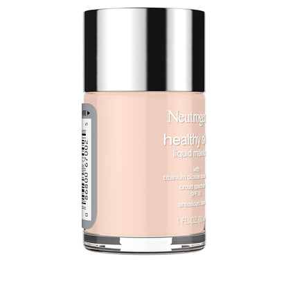 Neutrogena Healthy Skin Liquid Foundation – One-Step Makeup and Skincare, Clean Beauty Counter Staple with SPF 20