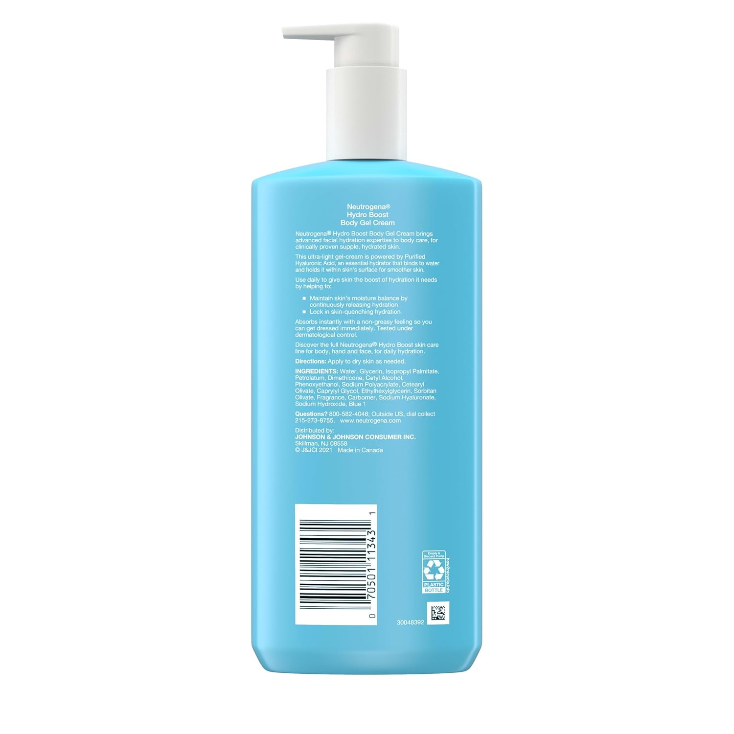 Neutrogena Hydro Boost Body Gel Cream – Clean, Lightweight Hydration for Uncluttered Routines