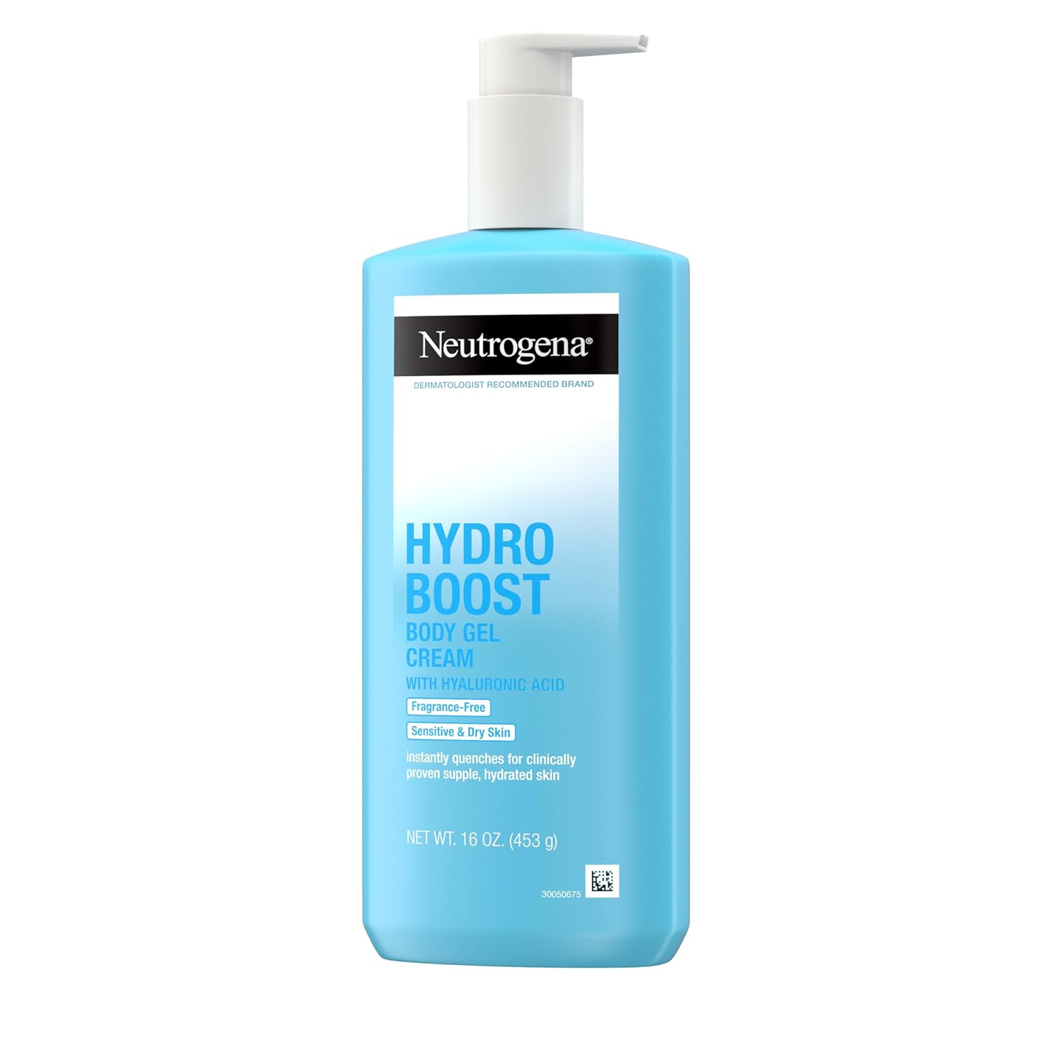 Neutrogena Hydro Boost Body Gel Cream with Hyaluronic Acid – Fragrance-Free Hydration for Nightly Self-Care Rituals and Post-Shower Wind-Down