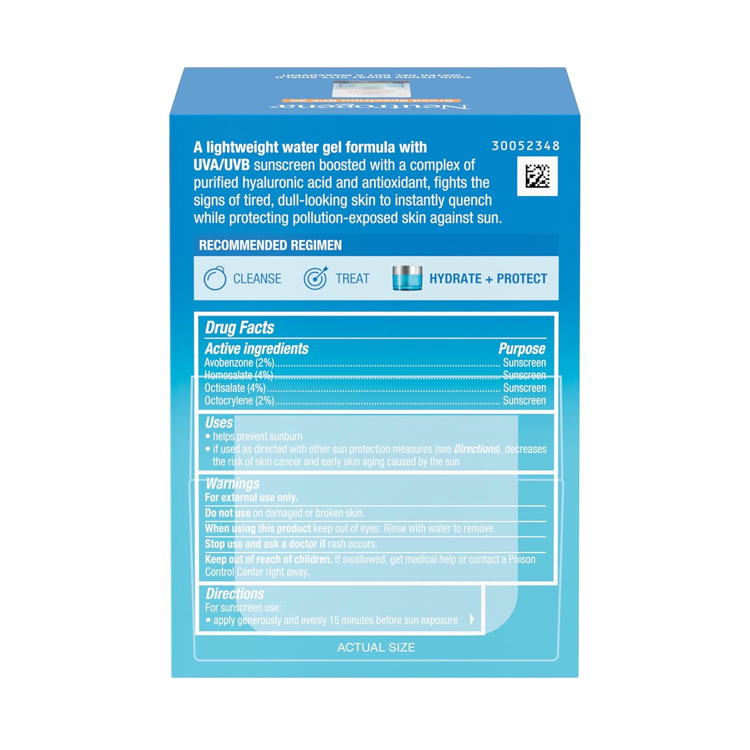 Neutrogena Hydro Boost City Shield Water Gel – Travel-Ready Hydrating SPF for Daily Commute Pouch