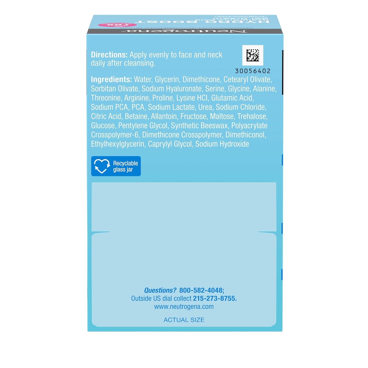 Neutrogena Hydro Boost Gel Cream and Trial Cleanser Set – Nightly Hydration Ritual for Sensitive Skin, Bedroom Nightstand Skincare