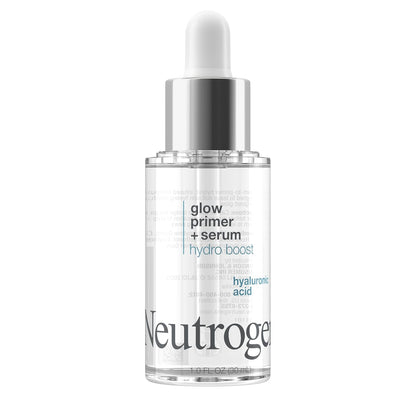 Neutrogena Hydro Boost Glow Booster Serum & Primer – Streamlined Vanity Essential for Effortless Dewy Skin