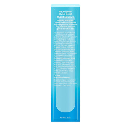 Neutrogena Hydro Boost Hyaluronic Acid Serum – Mindful Morning Hydration Ritual for Face & Neck, 1 fl. oz