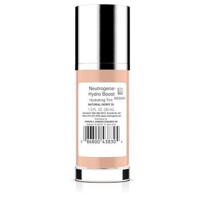 Neutrogena Hydro Boost Hydrating Tint – Streamlined Vanity Staple for Capsule Beauty Routines, One-Step Tinted Moisturizer