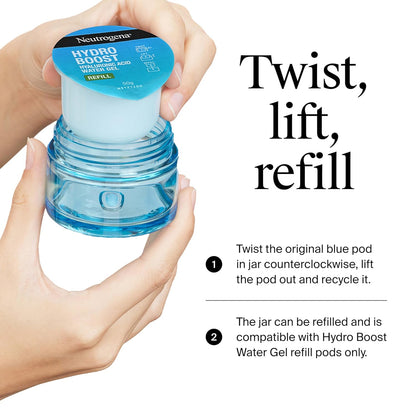 Neutrogena Hydro Boost Refill Pod – Hyaluronic Acid Water Gel for Mindful Evening Skincare Rituals