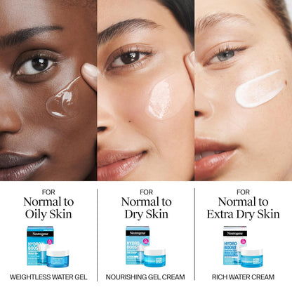 Neutrogena Hydro Boost Water Cream – Dermatologist-Recommended Birthday Gift Set for Her with Cleanser