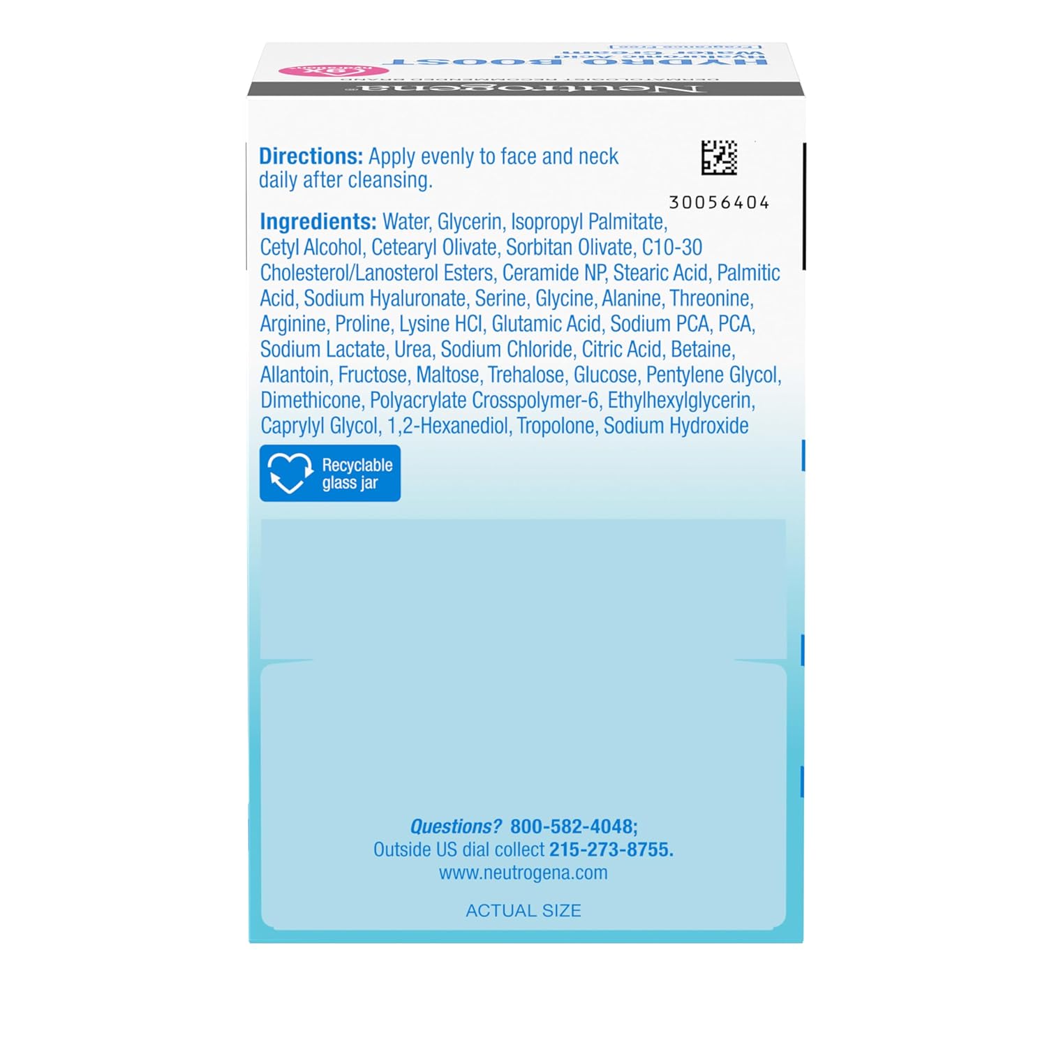 Neutrogena Hydro Boost Water Cream – Dermatologist-Recommended Birthday Gift Set for Her with Cleanser
