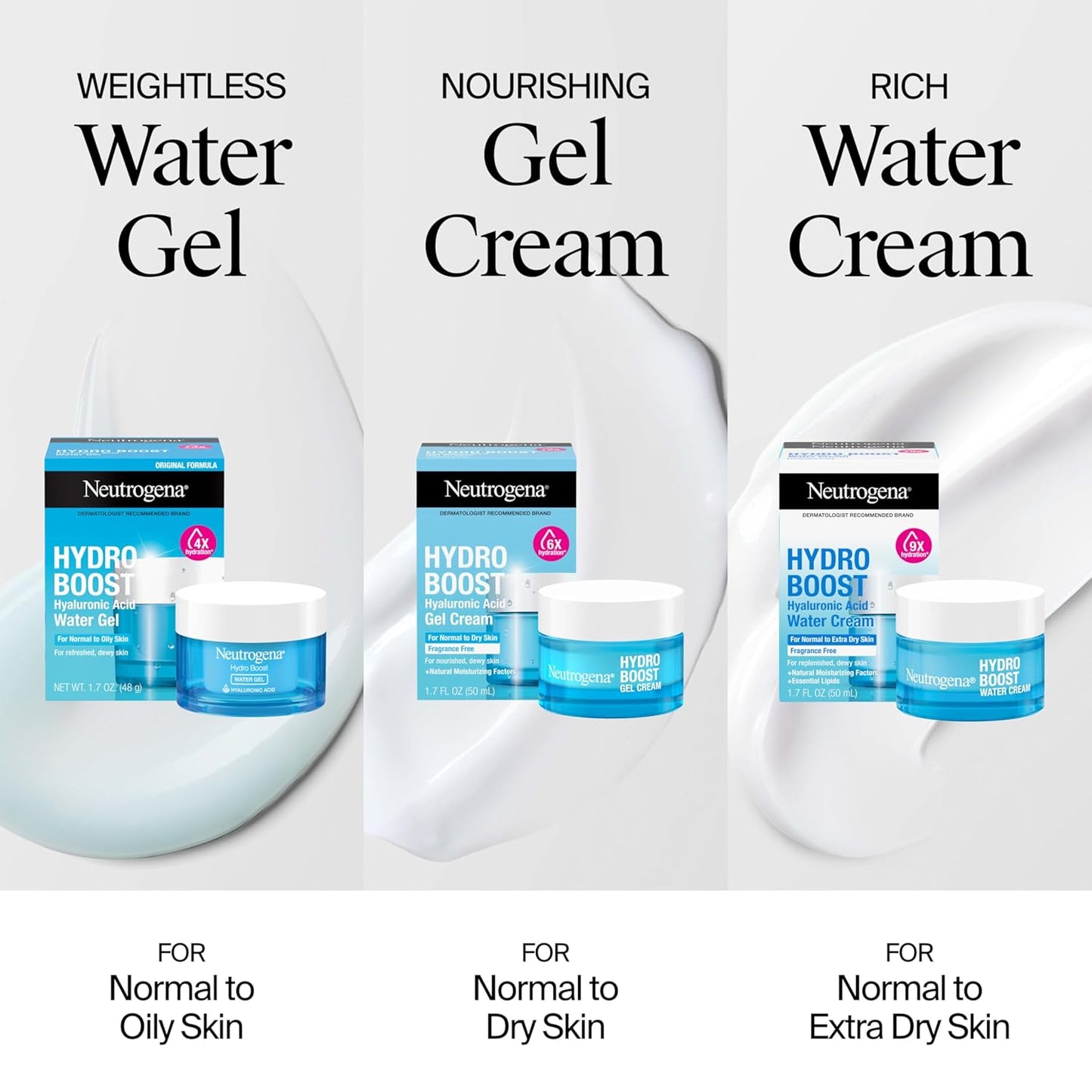 Neutrogena Hydro Boost Water Gel – Nightly Hyaluronic Acid Moisturizer for a Calming Bedtime Skincare Ritual