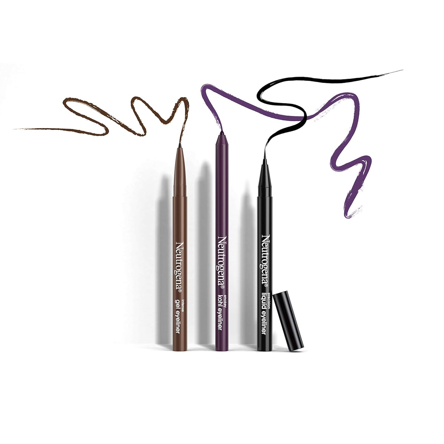 Neutrogena Intense Gel Eyeliner – All-Weather Eye Makeup for Beach Days and Patio Brunches, Water-Resistant