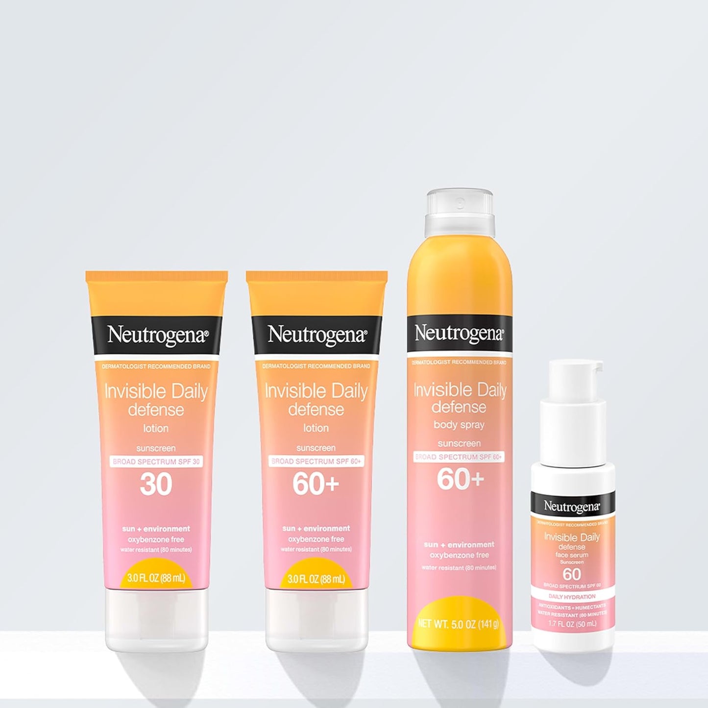 Neutrogena Invisible Daily Defense Body Sunscreen Spray – Daily Antioxidant SPF 60+ Ritual for Clean-Ingredient Skincare Routines