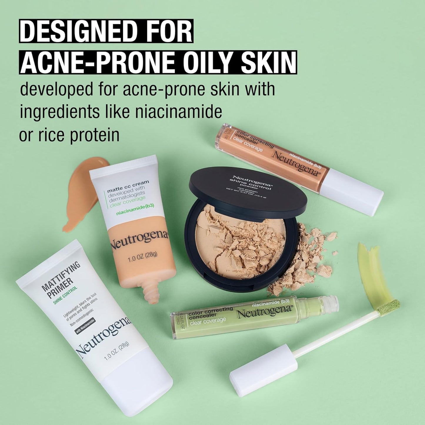 Neutrogena Mattifying Primer with Niacinamide – Long-Lasting Shine Control for Busy Workday Focus