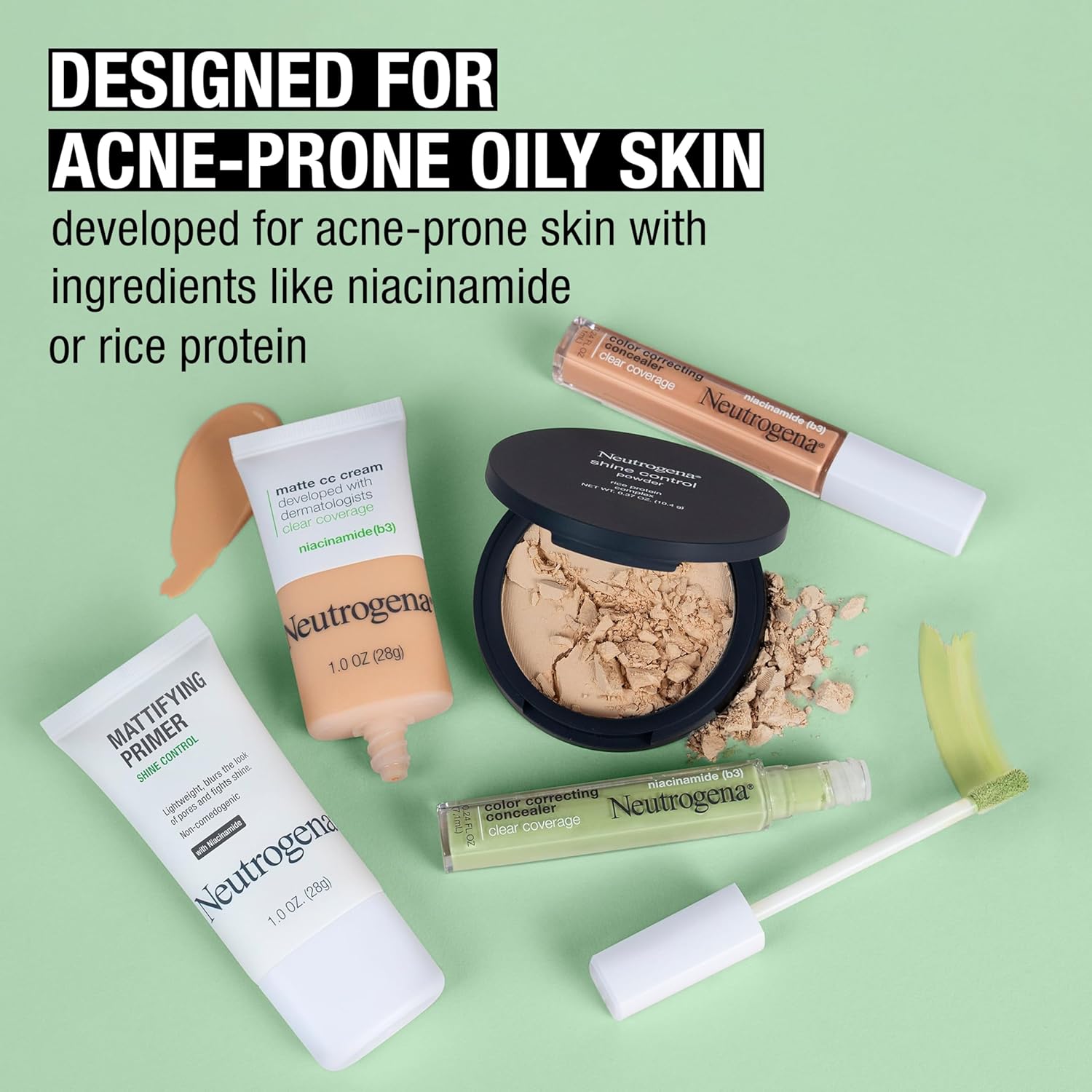 Neutrogena Mattifying Primer with Niacinamide – Long-Lasting Shine Control for Busy Workday Focus