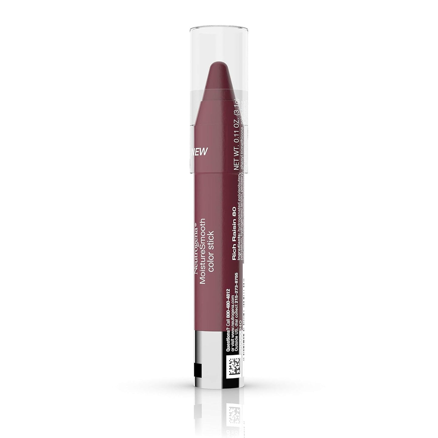 Neutrogena MoistureSmooth Color Stick – Self-Care Lip Balm for a Calming Nightly Skincare Ritual, Sheer Tinted Moisture