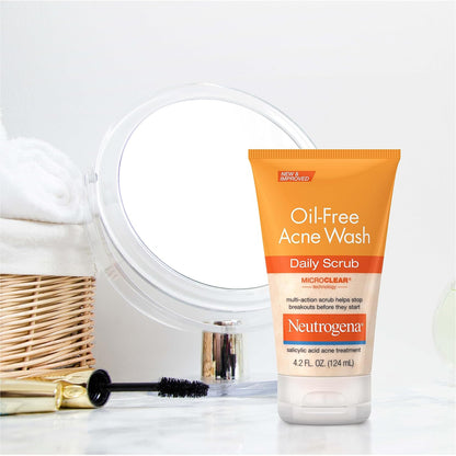 Neutrogena Oil-Free Acne Face Wash with 2% Salicylic Acid – Mindful Evening Skincare Ritual for Clearer, Calmer Skin