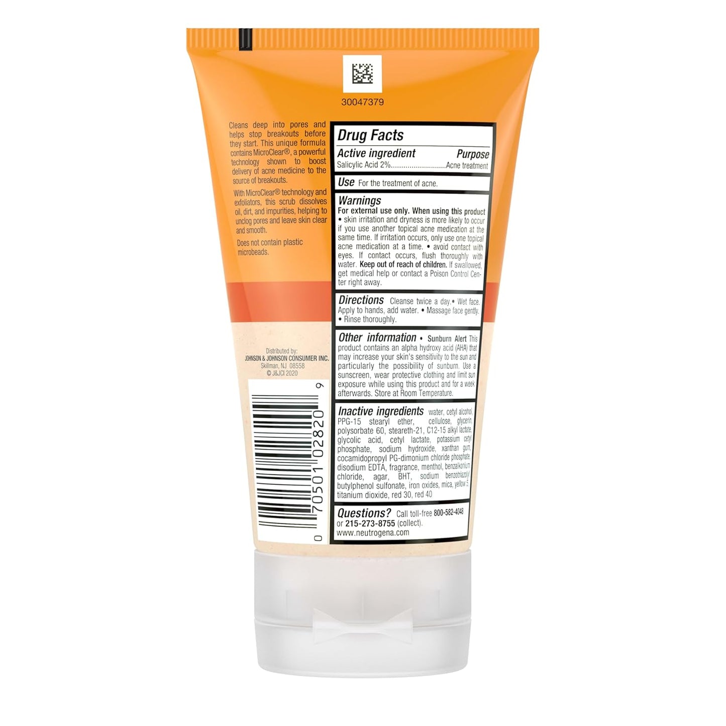 Neutrogena Oil-Free Acne Face Wash with 2% Salicylic Acid – Mindful Evening Skincare Ritual for Clearer, Calmer Skin