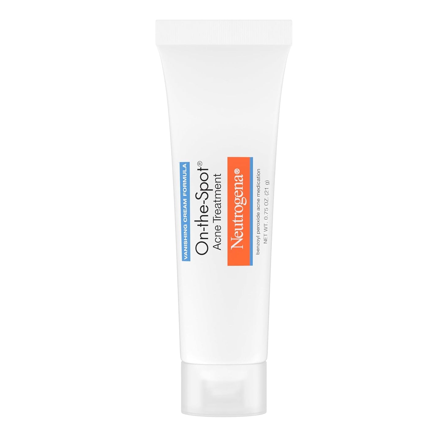 Neutrogena On-The-Spot 2.5% Benzoyl Peroxide Acne Cream for Teens and Tweens in Shared Family Bathrooms