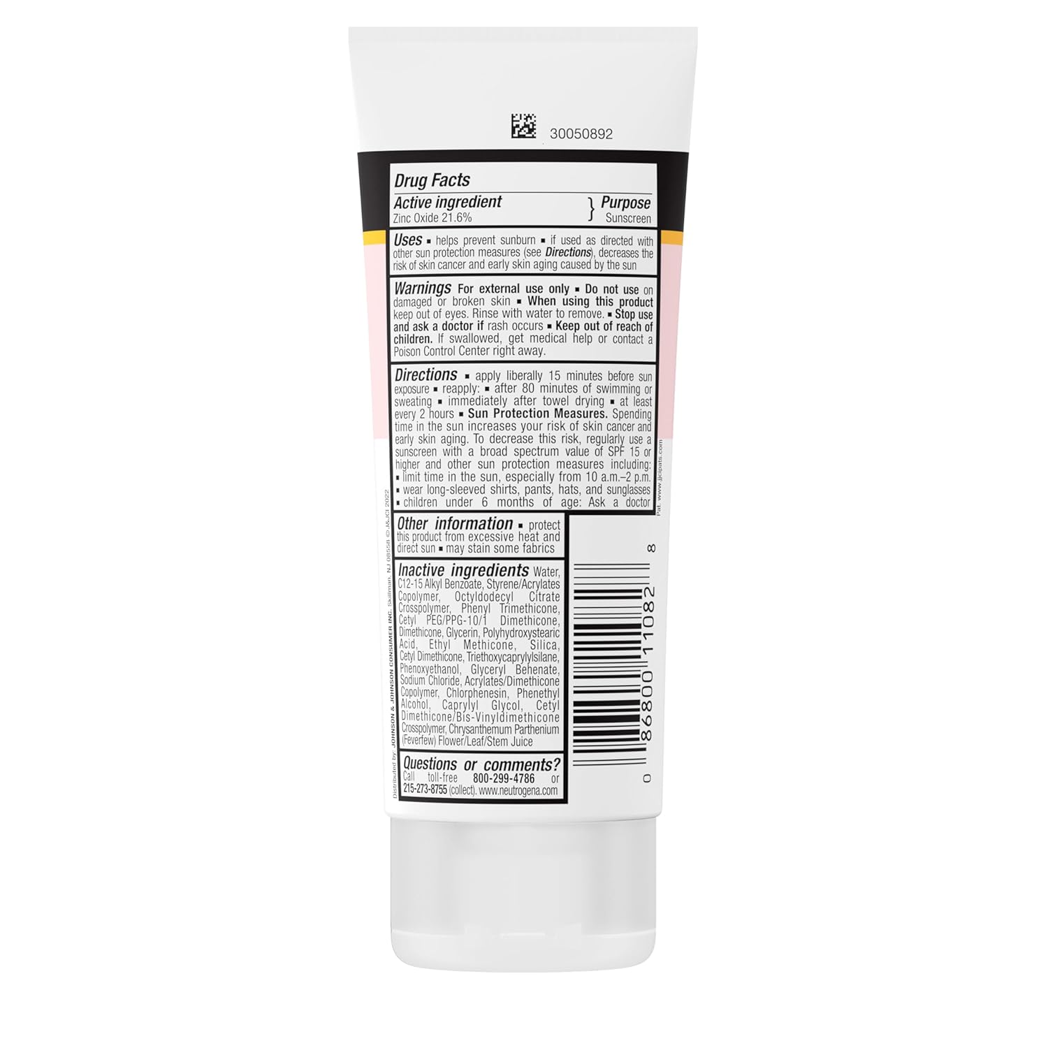 Neutrogena Pure & Free Baby Mineral Sunscreen Lotion SPF 50 – Gentle Sun Protection for Toddlers at the Beach, Pool and Park, 3-Pack