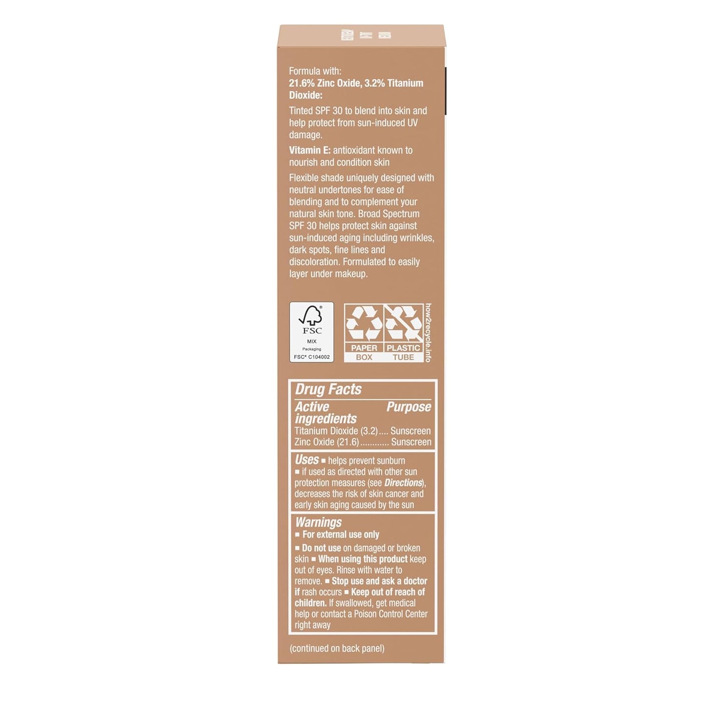 Neutrogena Purescreen+ Tinted SPF 30 – 2-in-1 Mineral Sunscreen and Base for a Streamlined Vanity