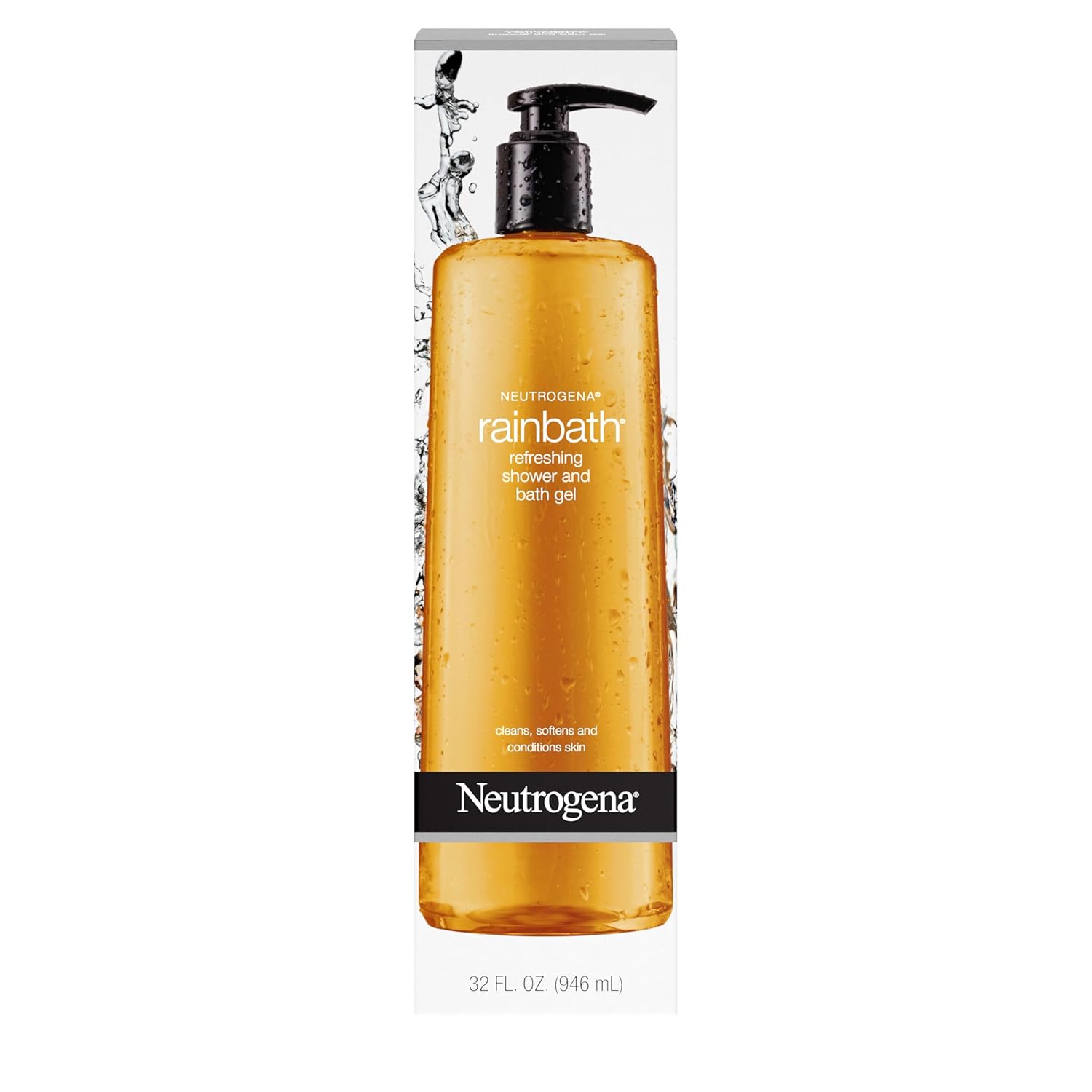 Neutrogena Rainbath Shower & Bath Gel, Original Scent 32 fl oz, Self-Care Nightly Body Wash Ritual