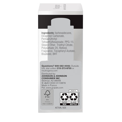 Neutrogena Rapid Wrinkle Repair Retinol Face Oil – Nightly Self-Care Serum for Women, Evening Skincare Ritual for Fine Lines