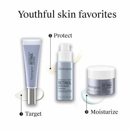Neutrogena Rapid Wrinkle Repair Retinol Moisturizer with SPF 30, Thoughtful Birthday Gift for Her Daily Anti-Aging Skincare