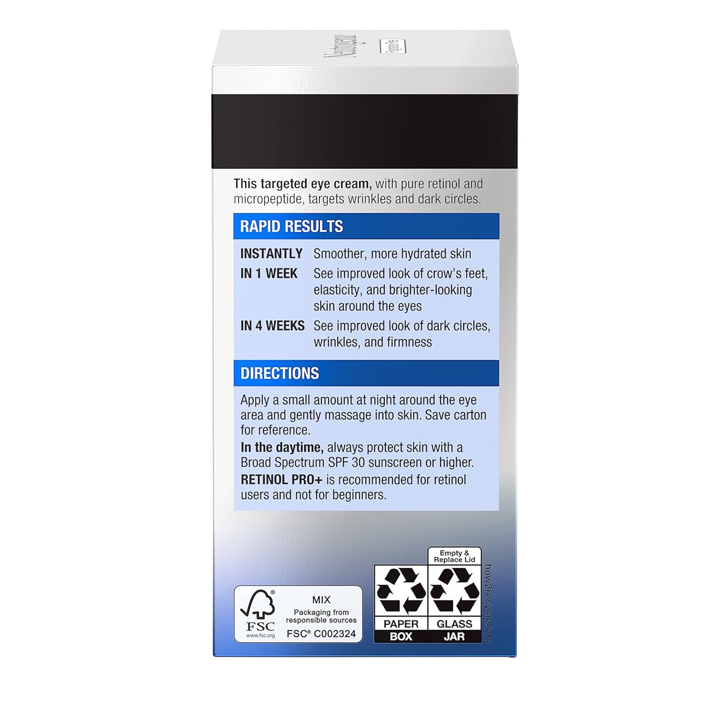 Neutrogena Rapid Wrinkle Repair Retinol Pro+ Eye Cream – Nightly Self-Care Ritual for Smoother Eye Area