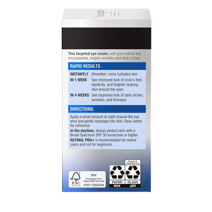 Neutrogena Rapid Wrinkle Repair Retinol Pro+ Eye Cream – Nightly Self-Care Ritual for Smoother Eye Area